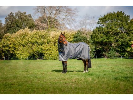 Wodoodporna derka Bravo 12 Plus Amigo, z kapturem, 0 g, shadow/navy & rose