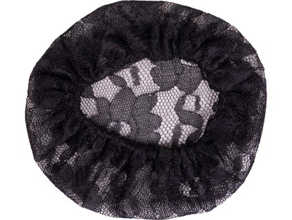 Koronkowa siatka do włosów QHP, czarna