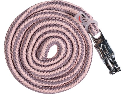 Uwiąz z karabińczykiem bezpiecznym Catherine HKM, 1.8 m, mauve/light rose