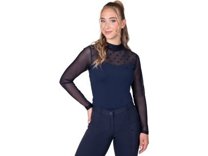 T-shirt Summer Focus, damski, navy