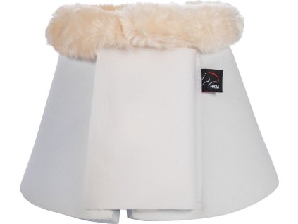 Kaloszki Comfort Softopren HKM, z jagnięcą skórą, białe