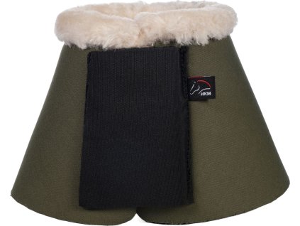 Ochraniacze na kopyta Comfort Softopren HKM, z jagnięcą skórą, green