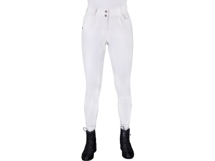 Bryczesy Djune QHP, z pełnym lejem, damskie, białe