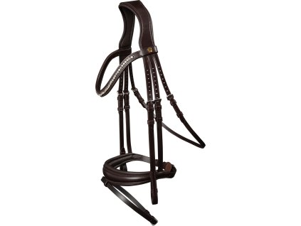 Ogłowie Essential S-Line Waldhausen, brązowe