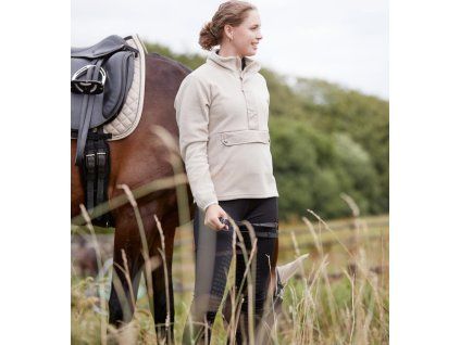 Bluza Medina Equipage, damska, beige melange