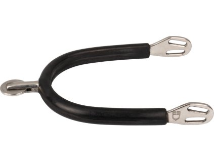 Ostrogi ze stali nierdzewnej Equestro, z poziomym kółkiem, z gumą, wiele rozmiarów