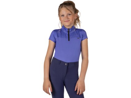 Koszulka sportowa Nyomi QHP, dziecięca, purple sunset