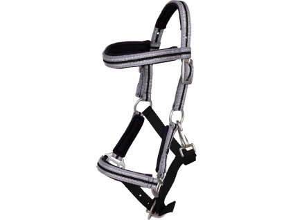 Kantar źrebięcy z naczółkiem Flore QHP, czarny