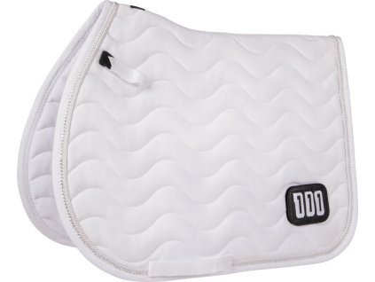 Czaprak z miejscem na numer startowy QHP, biały