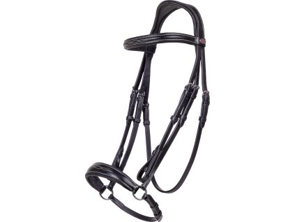 Ogłowie Luxury QHP, czarne