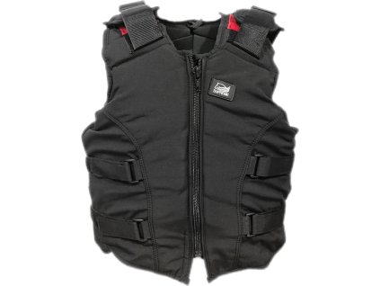 Kamizelka jeździecka Professional Fit Supreme, dziecięca, czarna