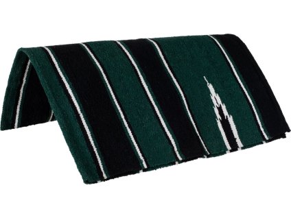 Kocyk westernowy pod siodło Navayo Lakota, COB/FULL, RN1-LTH, hunter green/black