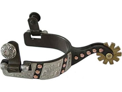 Ostrogi Western Trims Lakota, dla dzieci, silver/brown