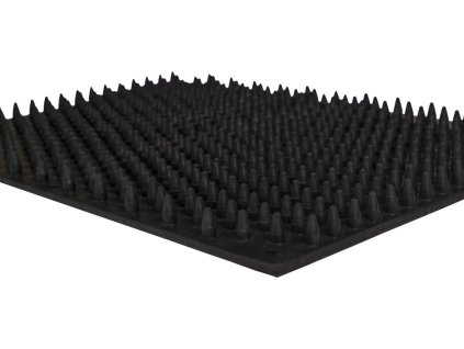 Drapak ścienny QHP, gumowy, 30x40 cm, czarny