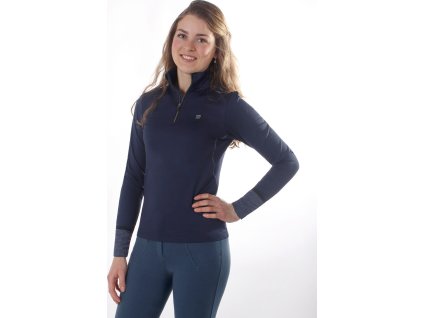 Termoaktywny T-shirt Loua QHP, damski, granatowy