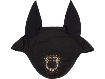 Nauszniki Diamond z logo Equestro, FULL, czarne