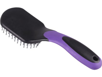 Szczotka do grzywy i ogona QHP, czarno-fioletowa