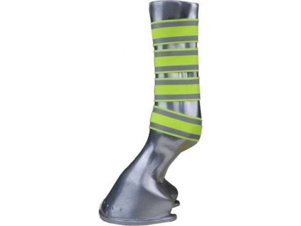 Paski odblaskowe HKM, 4 szt., cytrynowo-srebrne