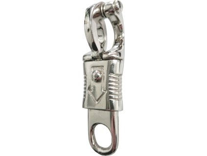 Karabińczyk bezpieczny HKM, srebrny