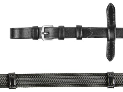 Wodze Anti-Slip X-Line Waldhausen, czarne