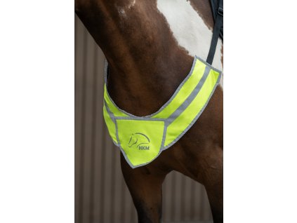 Napierśnik odblaskowy Reflective HKM, COB/FULL, neon yellow