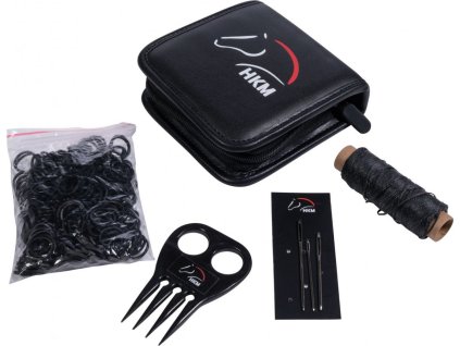 Zestaw do zaplatania grzywy HKM, czarny