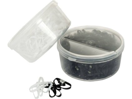 Gumki do grzywy Soft HKM, 450 szt., czarne