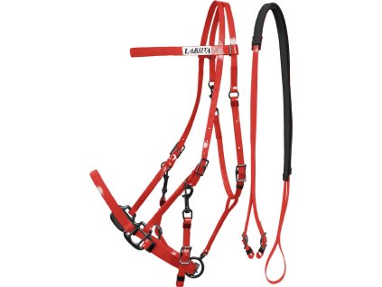 Ogłowie/Halter Biothane Lakota, COB/FULL, red