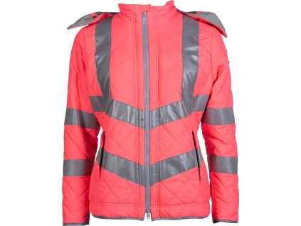 Kurtka odblaskowa HKM, damska, neon pink