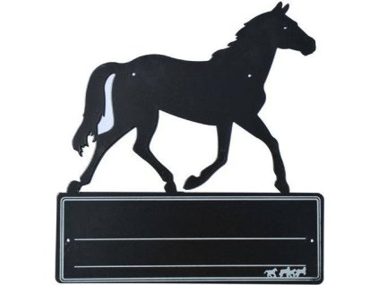 Tabliczka na boks Pferd HKM, czarna