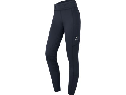 Bryczesy jeździeckie Ella ELT, z pełnym lejem, granatowe