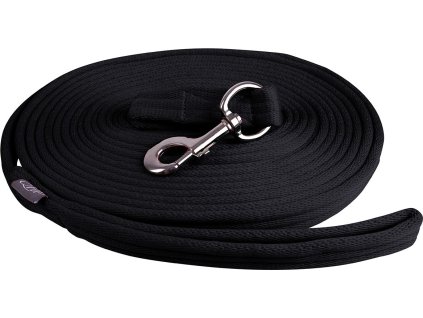 Lonża QHP, 8 m, czarna