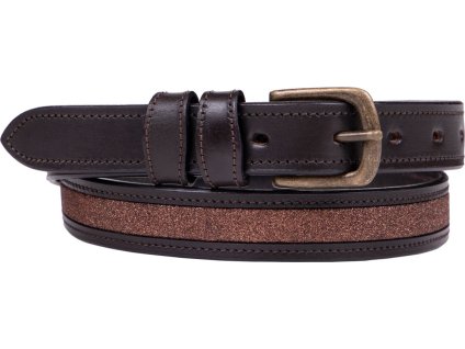 Pas Hailyn QHP, skórzany, brązowy