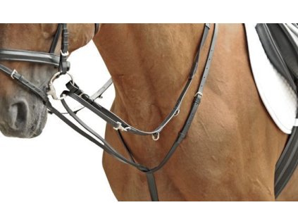 Zestaw wytoku z wodzami Thiedemann HKM, czarny