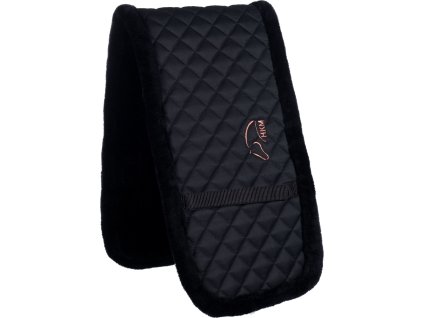 Czaprak pod pas do lonżowania Gymnastic HKM, black/rosegold