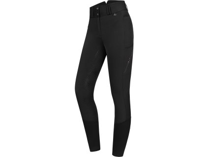 Bryczesy Mina ELT, z gripem, ocieplane, damskie, czarne