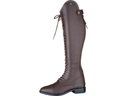 Oficerki jeździeckie Portland Polo ELT, standardowy obwód łydki, damskie, brązowe