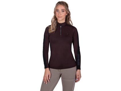 Termoaktywny T-shirt Julin QHP, damski, coffee