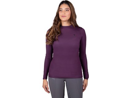 Koszulka World Tour QHP, damska, grape wine