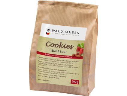 Przysmaki dla koni Ciasteczka Waldhausen, 500 g, truskawkowe