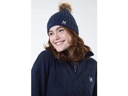 Czapka dzianinowa Aura Horseware, damska, core navy