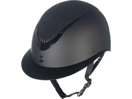 Kask jeździecki Alarion Diamond HKM, czarny