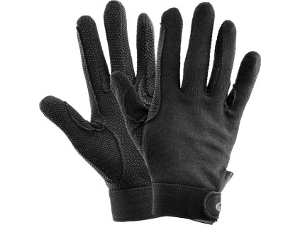 Rękawiczki jeździeckie Picot ELT, czarne