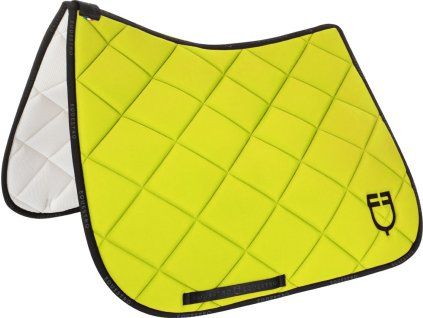 Czaprak GP Logo Equestro, ujeżdżeniowy, lime/black (Rozmiar FULL)