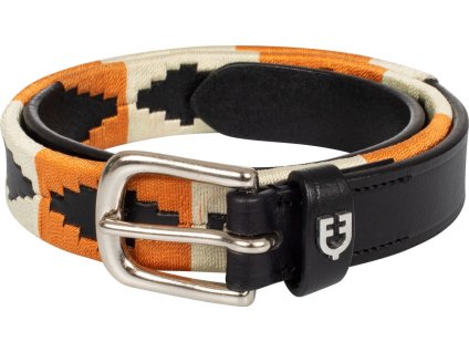 Pasek skórzany Polo N Equestro, czarny