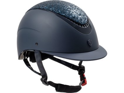 Kask jeździecki Galaxy Narrow Equestro, navy/navy shiny
