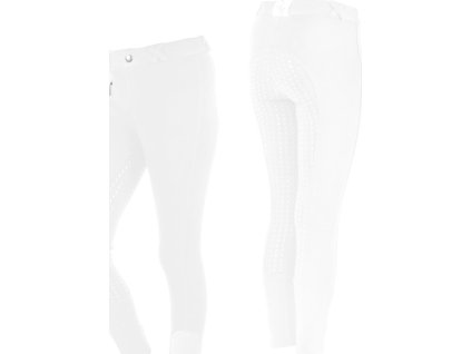 Bryczesy Junior Q-essentials, z pełnym lejem, dla dzieci, białe