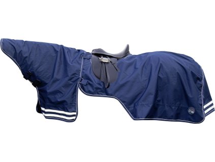 Derka treningowa HKM, z elementem na szyję, z polaru, wodoodporna, deep blue