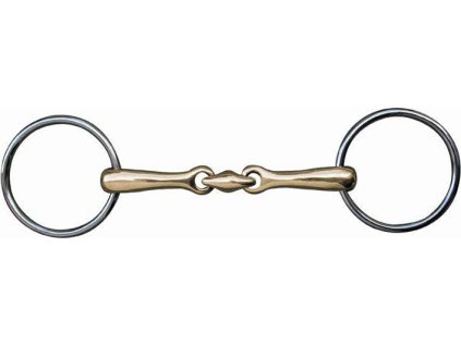 Wędzidło podwójnie łamane HKM, 18 mm, argentan