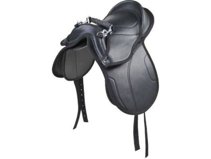 Siodło Shetty Starter HKM, dziecięce, czarne